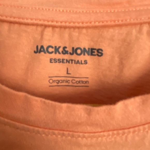 Jack &‎ Jones Organic Cotton Women's Orange Short Sleeve T-shirt Size Large - Picture 2 of 9